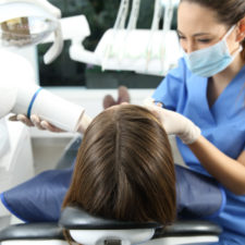 Dental Assistant Taking Digital X-rays