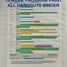 12 Week Program Print All Handouts Binder
