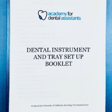Dental Instrument and Tray Set Ups Booklet